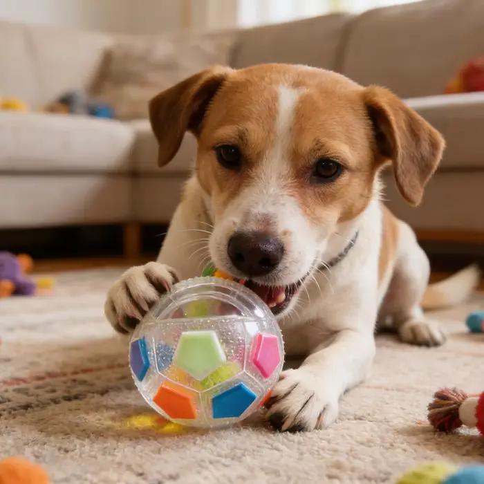 Jouet pour chien : Ballon de football flottant avec poignée