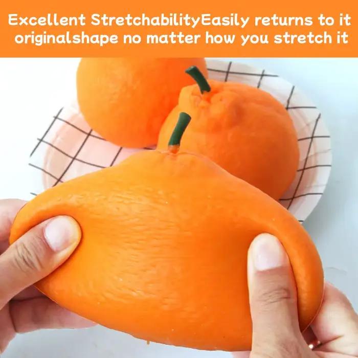 Balle anti-stress orange à presser