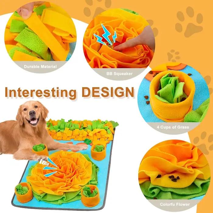 Puzzles pour chiens qui consomment de l'énergie, coussretours parfumé pour animaux de compagnie, on a trouvé que la nourriture peut être nettoyée, très durable