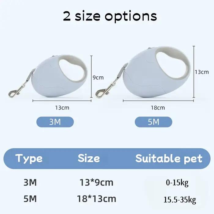 Laisse pour chien de 3m 5m, pour petits et moyens chiens, corde en Nylon rétractable pour chat, Roulette de marche pour chiot, plomb de Traction, accessoires pour animaux de compagnie