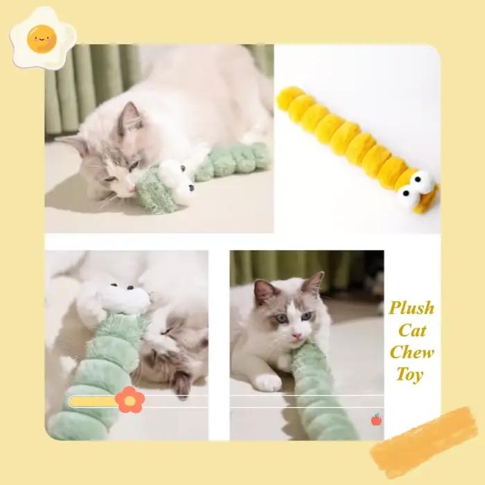 Jouet à mâcher en peluche pour chat
