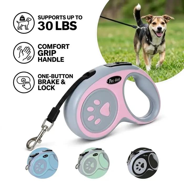 Laisse rétractable pour chien 3M/5M