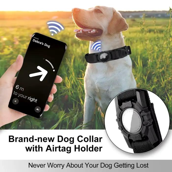 Collier tactique pour chien AirTag
