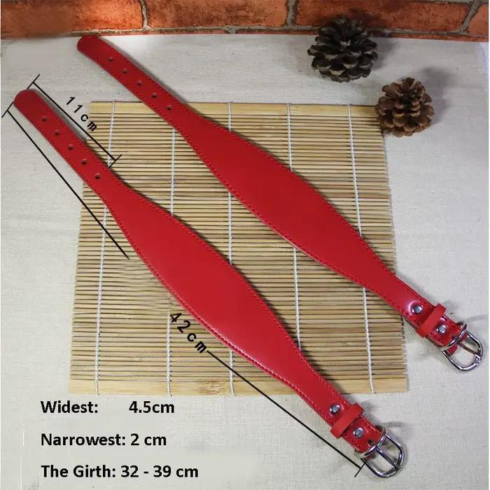 Collier de chien de compagnie en peau de vache