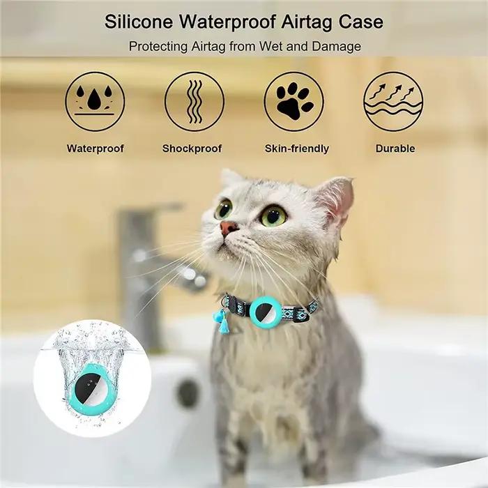 Collier pour chat détachable avec support GPS