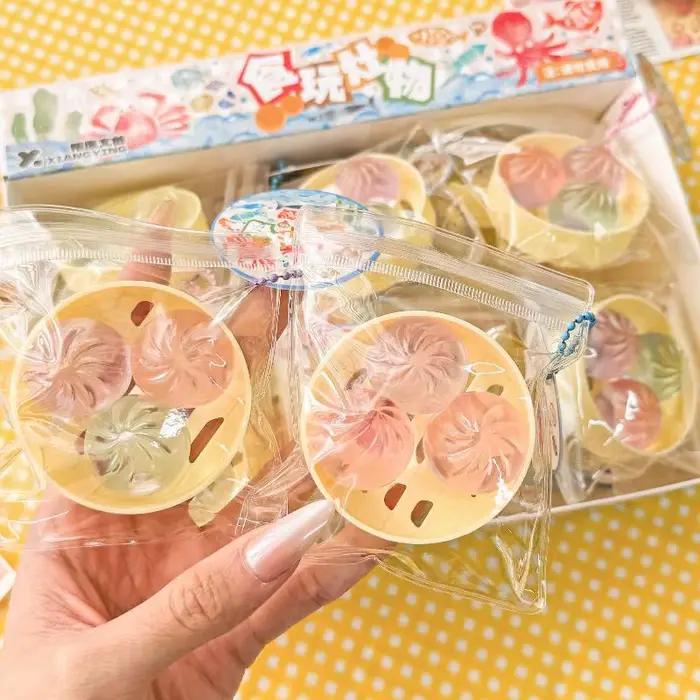 [ZY] Mini Jouets à Presser en Forme de Boulette Vapeur