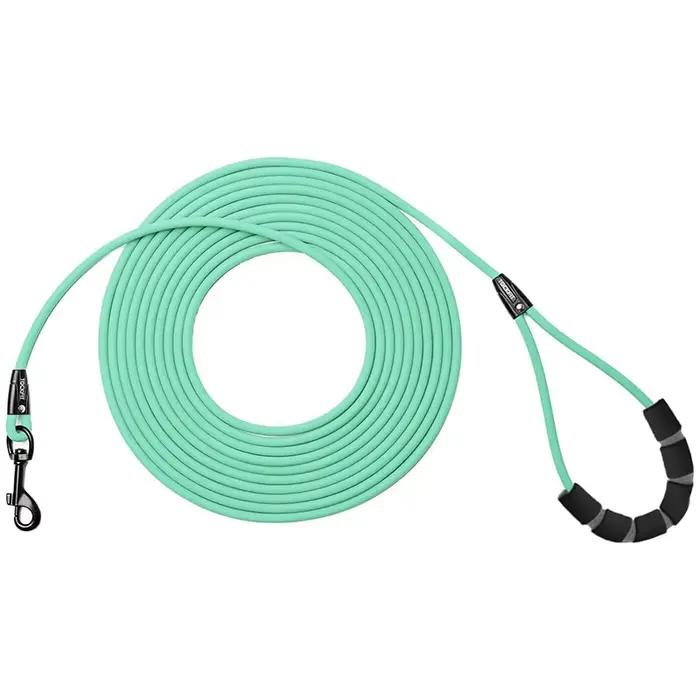 Laisse pour chien étanche entraînement rappel longs laisses pour animaux de compagnie en PVC 5FT 10 FT 20FT 30FT idéal pour l'entraînement au jeu de cour de plage