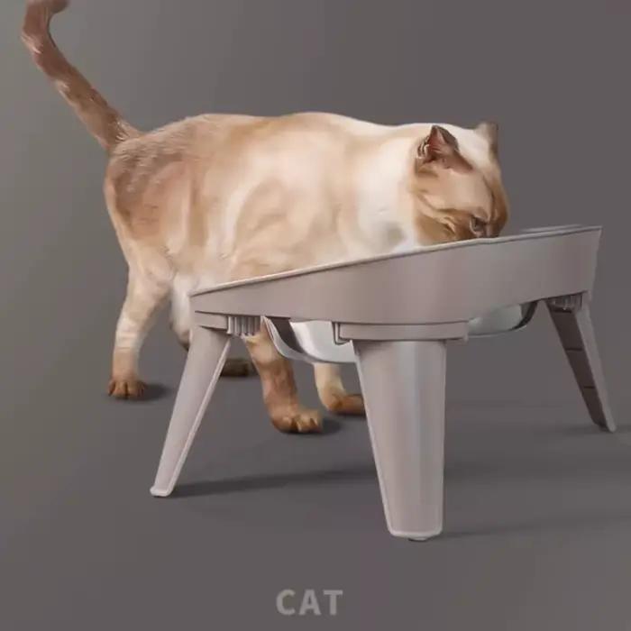 Bol pour animaux de compagnie en acier inoxydable