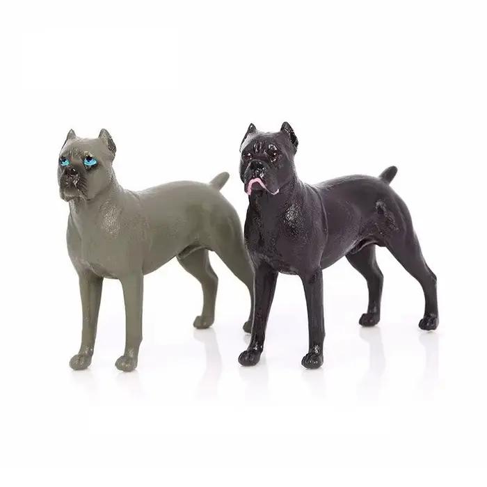Figurine réaliste miniature de chien Cane Corso - Statue décorative de chiot pour bureau et maison