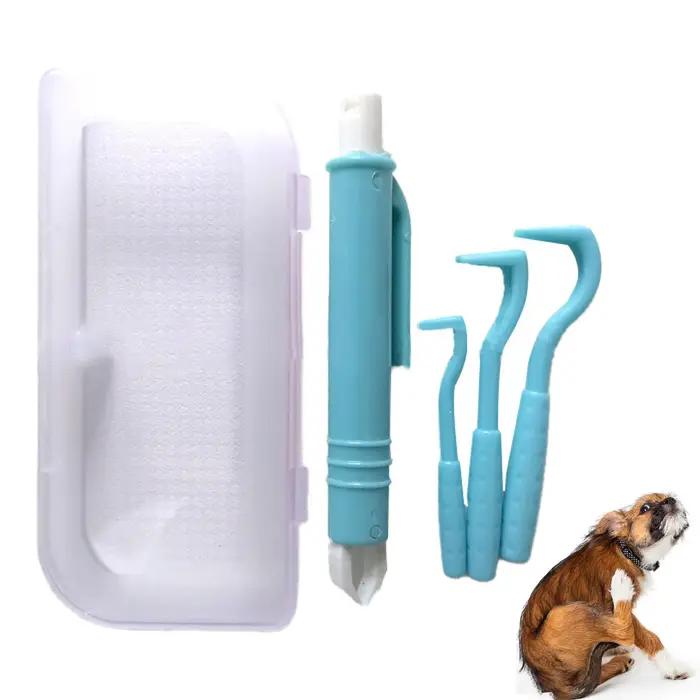 Kit de retrait des tiques 4 pièces : pinces