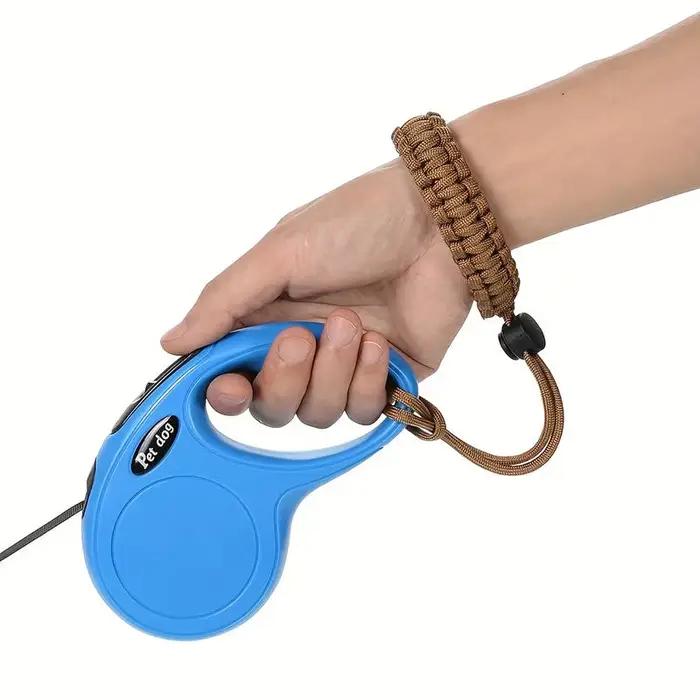 Laisse pour chien anti-chute avec sangle de poignet réglable