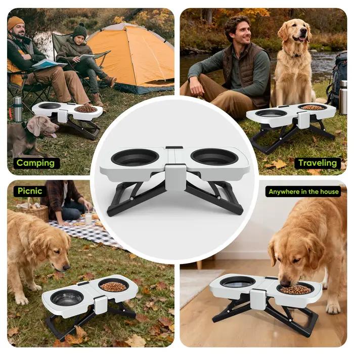 Support surélevé pour gamelles de chien