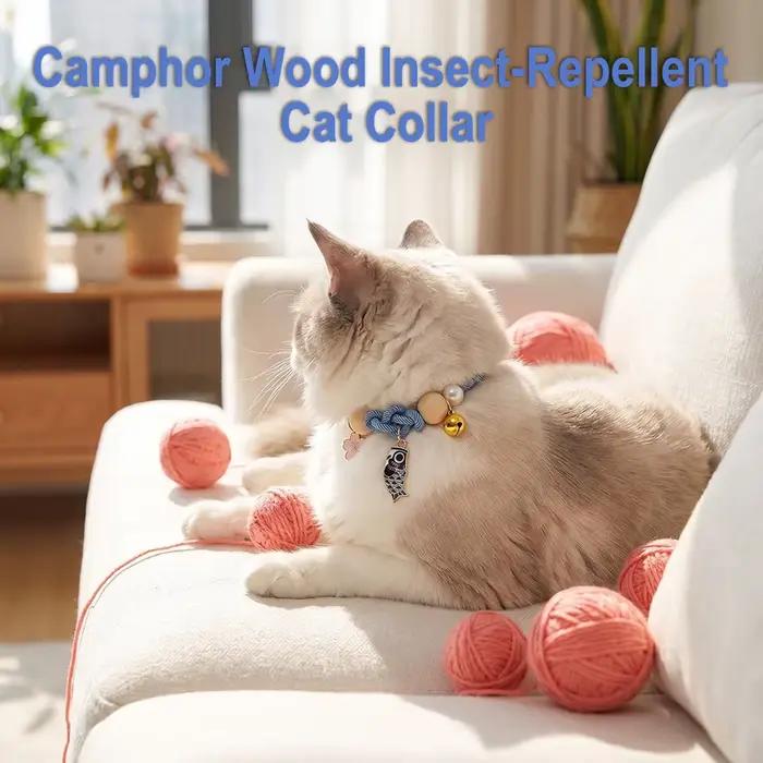 Collier Répulsif Ajustable 36CM Contre les Puces et les Tiques pour Chats