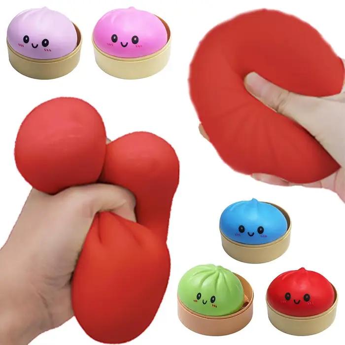 Jouet Squishy Baozi avec boîte de cuisson vapeur