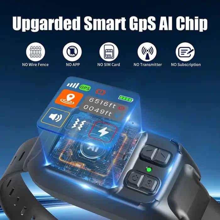 Système de clôture sans fil pour chien avec GPS