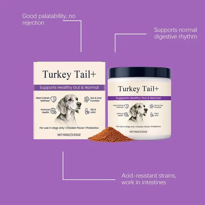 Poudre Probiotique pour Chiens Saveur Bacon Délicieuse Soutien Digestif Longue Durée de Conservation Supplément de Santé Premium pour Animaux de Compagnie