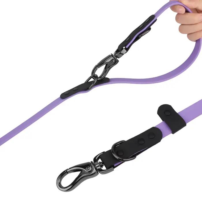 Laisse imperméable pour chien avec 2 crochets pour la marche