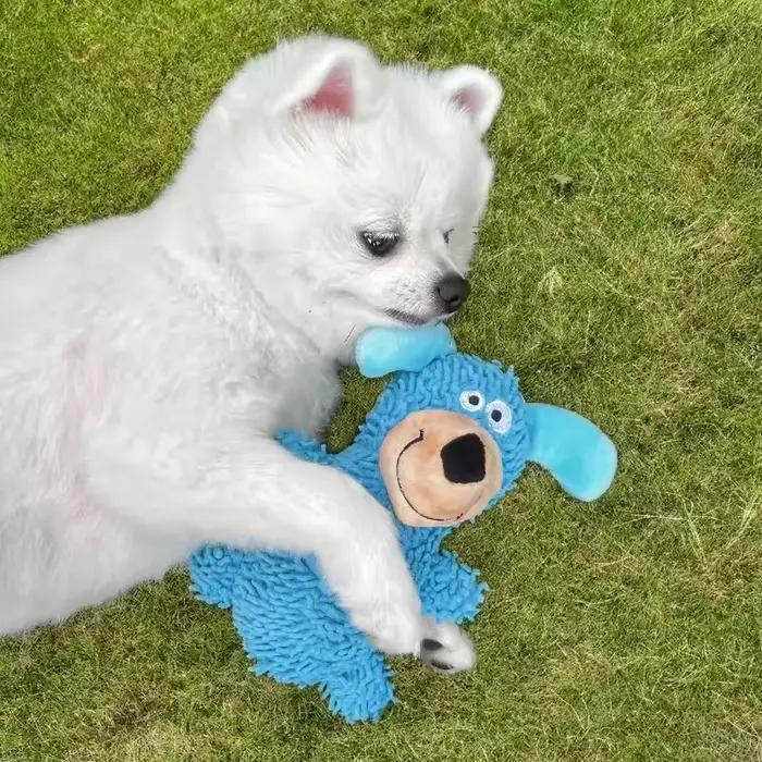 Peluche durable couineuse pour chien