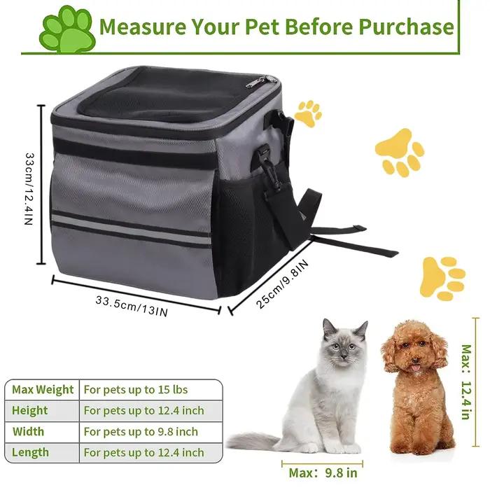 Mir de vélo en maille respirante pour animaux de compagnie, panier de vélo perfecemballages, guidon avant, petits et moyens chiens