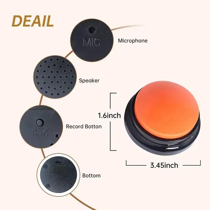Bouton Statique de Communication pour Chien
