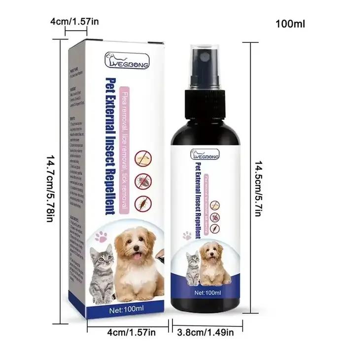 Spray anti-tiques pour chiens et chats