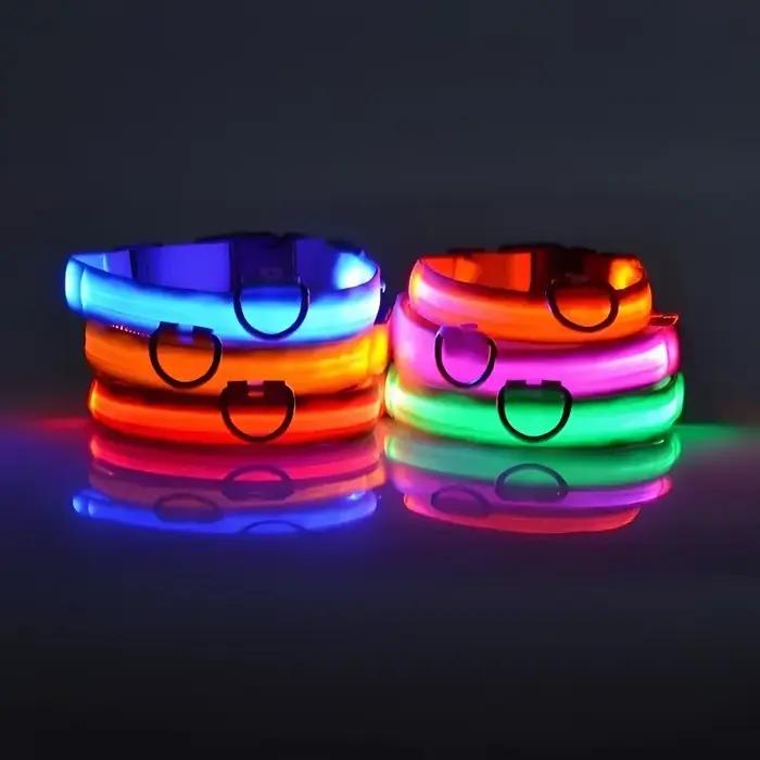 Collier pour chien en nylon LED
