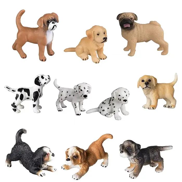 Figurines réalistes de chiens miniatures