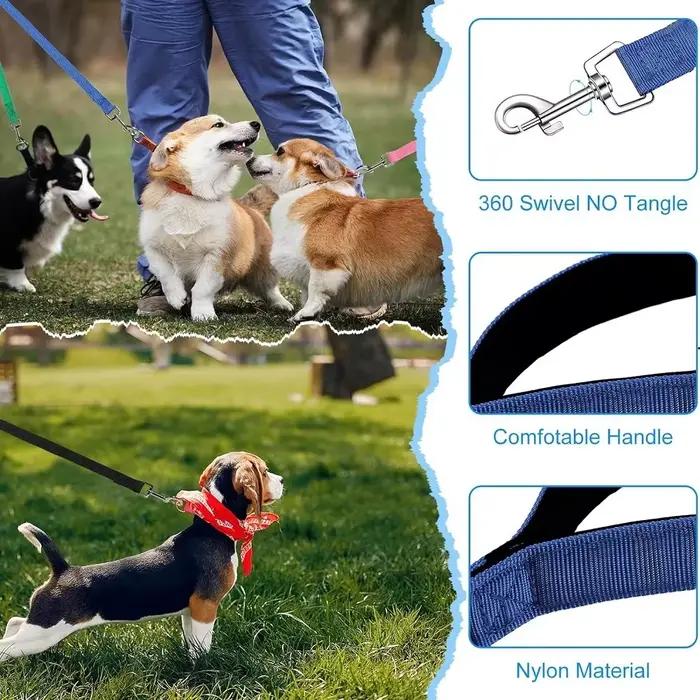 Laisse longue pour chiens de 1,5 m à 50 m, laisse extra-longue pour chiot, corde en nylon pour l'entraînement en extérieur, accessoires pour chiens, laisses de contrôle étendues