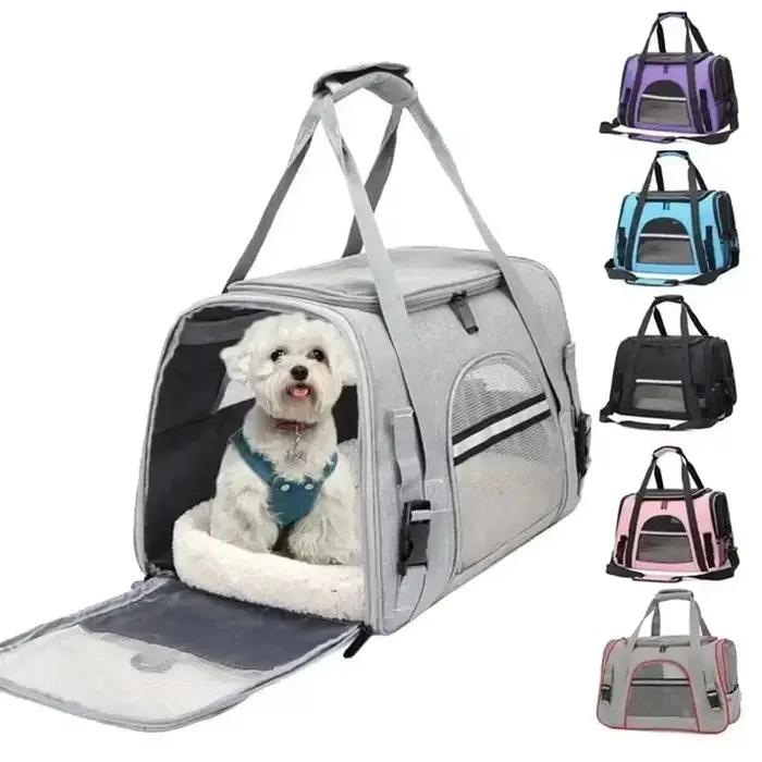 Sac de transport pour chien avec coussin en coton épais