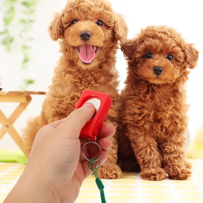 Lot de 2 Clickers pour Chiens – Outil d'Entraînement Compact à Vibration Sonore pour une Apprentissage Rapide –