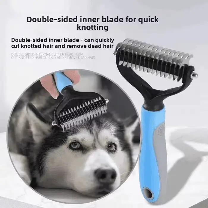 Brosse à poils longs pour animaux de compagnie (chiens et chats)