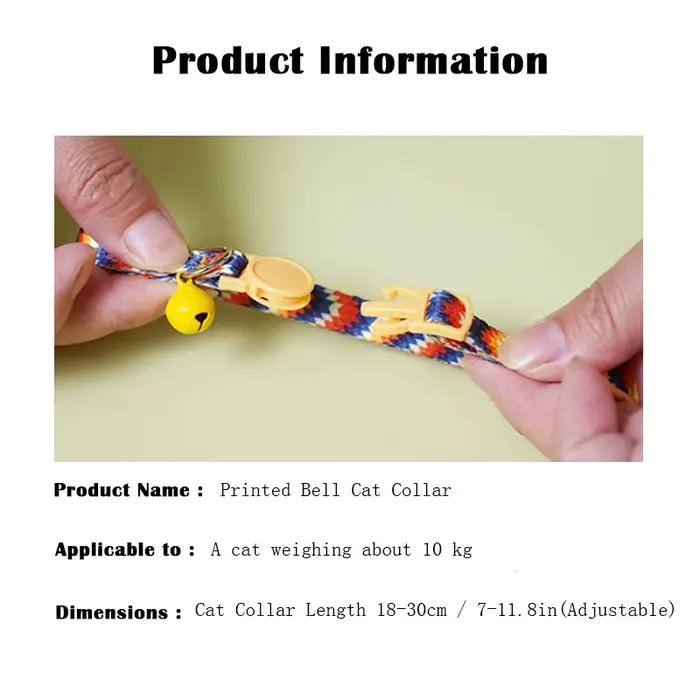 Collier de sécurité pour chaton avec clochette, réglable et doux, pour petits chats – Accessoire décoratif pour animaux de compagnie