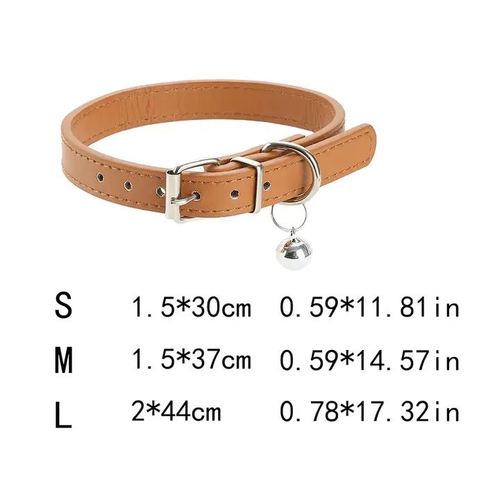 Collier pour animaux de compagnie en cuir