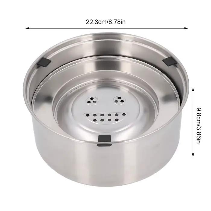 Gamelle flottante en métal pour chien