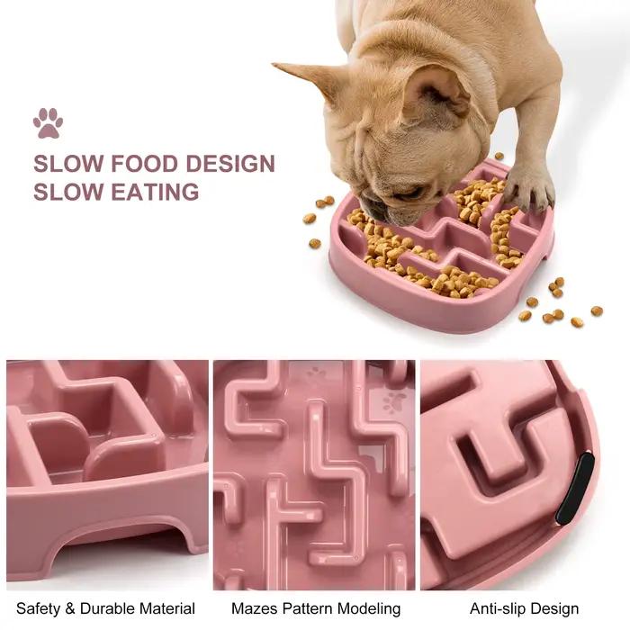 Fournitures pour animaux de compagnie chien chat Anti étouffement alimentation bols de nourriture chiot ralentissement manger mangeoire plat prévenir l'obésité nouvelle variété de produits