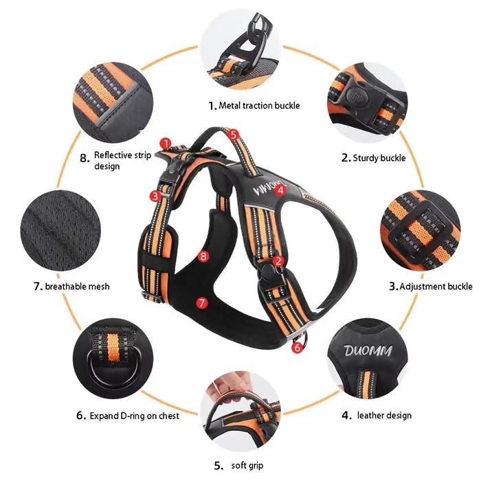 Harnais pour chien, harnais sans traction