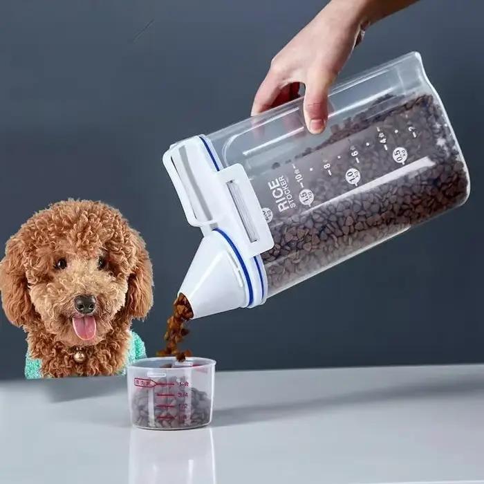 Seau de nourriture pour chien et chat de 2kg