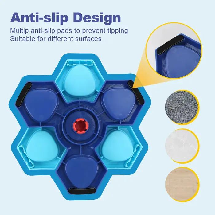 Jouet distributeur de nourriture interactif pour chien, plateau de distribution lente, plastique non toxique, entraînement de l'intelligence, distributeur de friandises, anti-étouffement, soulagement 