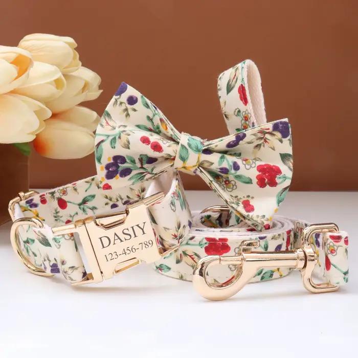 Ensemble de colliers de chien personnalisés