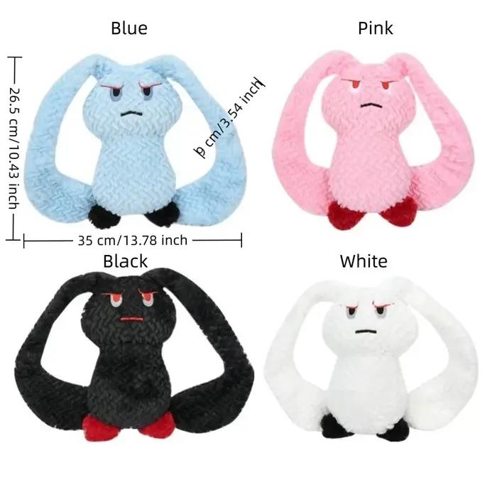 Jouet en peluche pour chien en forme de lapins mignons à longues oreilles