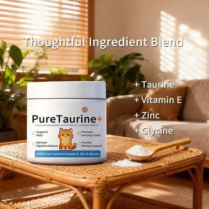 Complément alimentaire en poudre de taurine pour chats