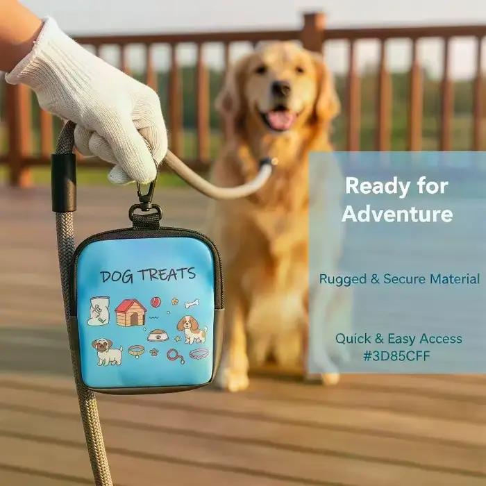 Pochette à friandises pour chien avec imprimé de dessin animé mignon