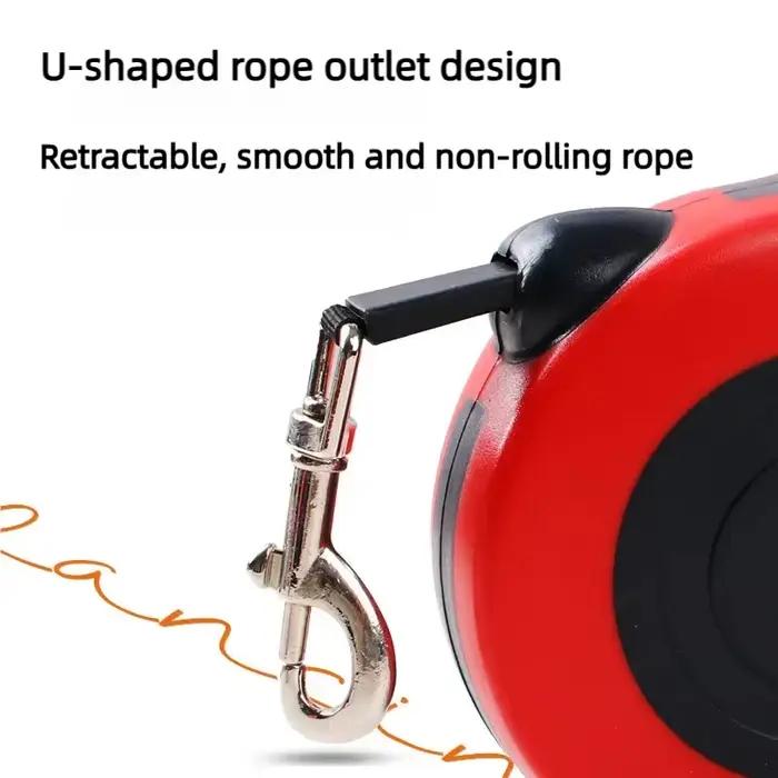 Laisse rétractable automatique pour chien 3m/5m en nylon pour petits chiens et chats