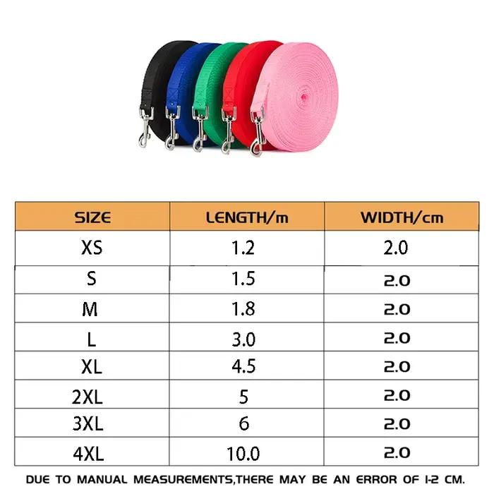 Laisse pour chien en nylon 10M 20M 30M