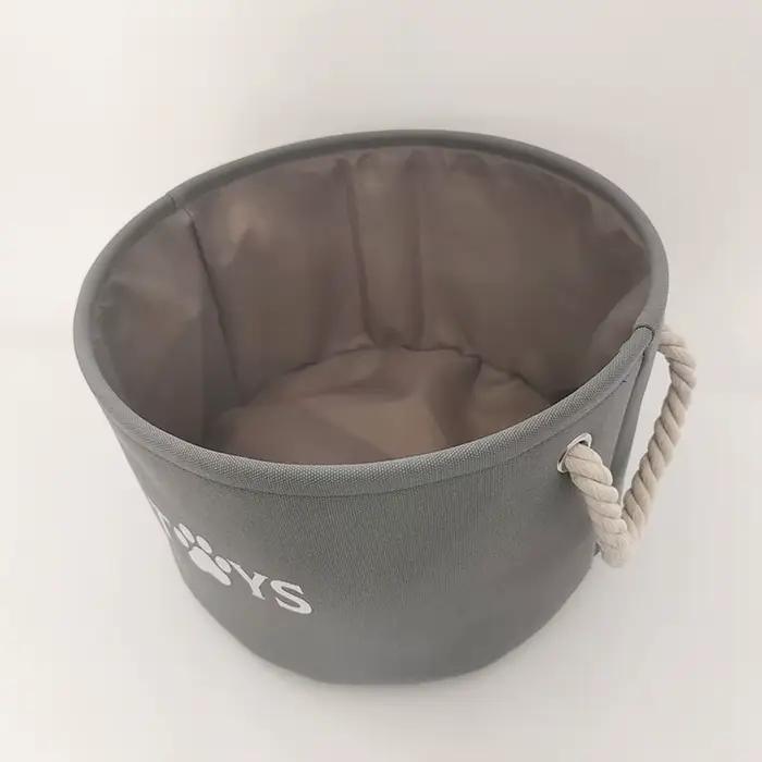 Panier rond pour jouets d'animaux de compagnie