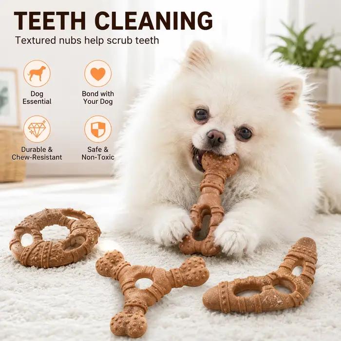 Jouet pour chien, bâton de dentition en forme d'os