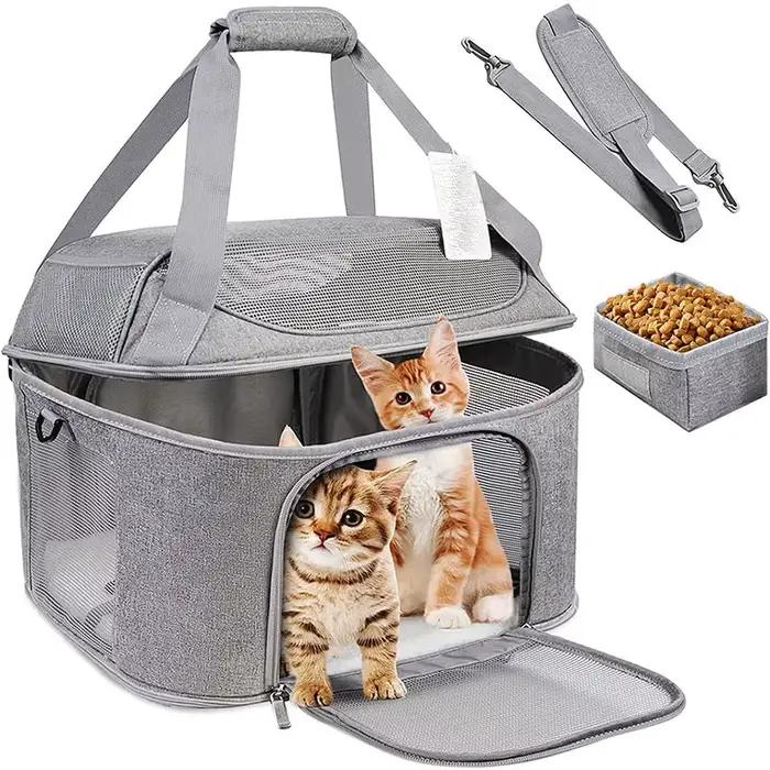 Sac à dos respirant pour chien, Portable et pliable, sac de Transport de voyage approuvé par la compagnie aérienne, pour petits chiens et chats sortants