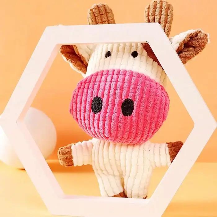 Jouet amusant pour animaux de compagnie en forme de vache