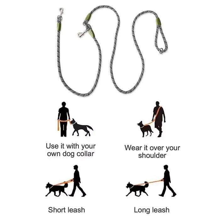 Laisses en nylon coulé pour chiens de compagnie, ULde traction, laisses pour courir, mains libres, petits et grands chiens, marche, S, M, L