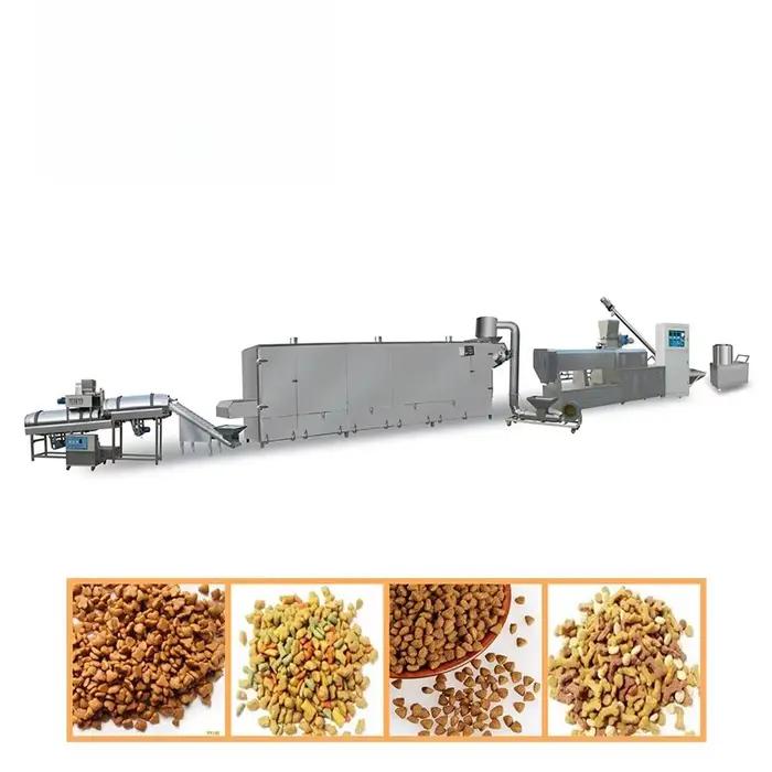 Machines de production d'aliments pour chiens, extrudeuse automatique de croquettes pour animaux de compagnie